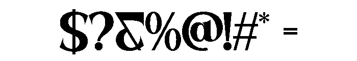 SANELA-Black Font OTHER CHARS