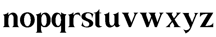 SANELA-Bold Font LOWERCASE