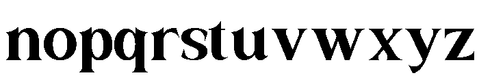 SANELA Extra Bold Font LOWERCASE