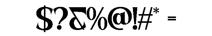 SANELA-ExtraBold Font OTHER CHARS