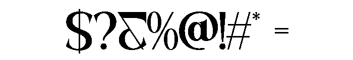 SANELA-Light Font OTHER CHARS