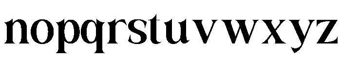 SANELA-Regular Font LOWERCASE