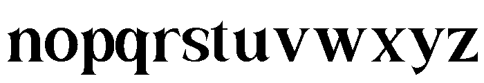 SANELA Semi Bold Font LOWERCASE