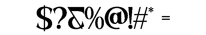 SANELA-SemiBold Font OTHER CHARS