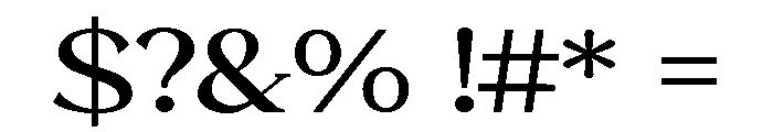 SAS Epiphany Semi-expanded Regular Font OTHER CHARS