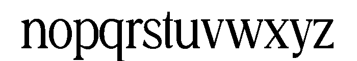 SAS Paradox Semi-condensed Regular Font LOWERCASE