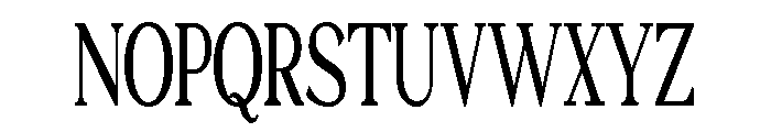 SAS Perplex Condensed Regular Font UPPERCASE