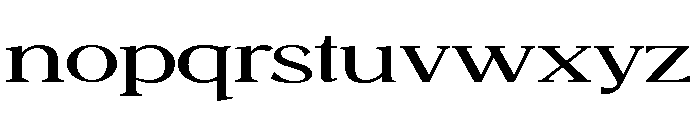 SAS Petrichor Expanded Regular Font LOWERCASE