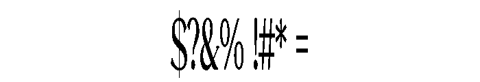 SASElixir-ExtracondensedRegular Font OTHER CHARS