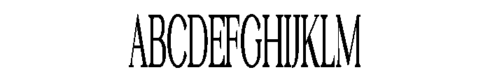 SASElixir-ExtracondensedRegular Font UPPERCASE