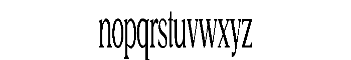 SASElixir-ExtracondensedRegular Font LOWERCASE