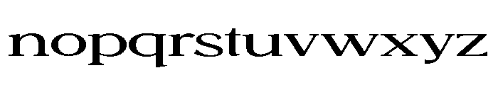 SASMONTECARLO-ExtraexpandedRegular Font LOWERCASE