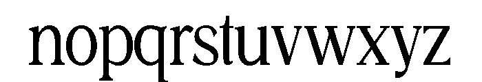 SASParadox-SemicondensedRegular Font LOWERCASE