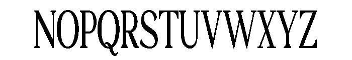SASPerplex-CondensedRegular Font UPPERCASE