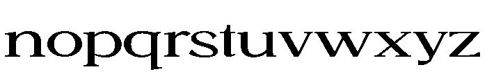 SASPetrichor-ExpandedRegular Font LOWERCASE