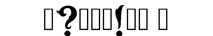 Saad Regular Font OTHER CHARS