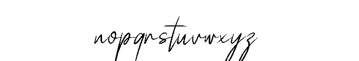Sabella Signature Regular Font LOWERCASE