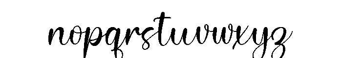 Sabinna Font LOWERCASE