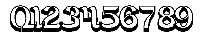 Sabiyah-3D Font OTHER CHARS