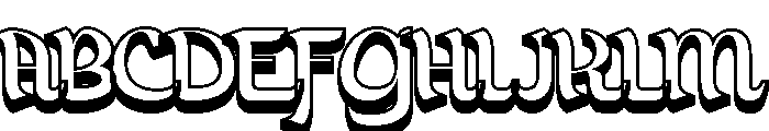 Sabiyah-3D Font UPPERCASE
