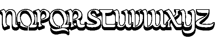 Sabiyah-3D Font UPPERCASE