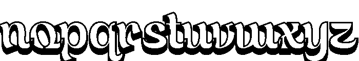 Sabiyah-3D Font LOWERCASE