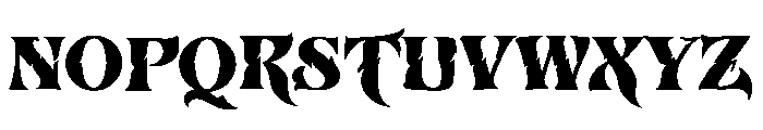 Sableth Font UPPERCASE