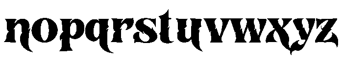 Sableth Font LOWERCASE