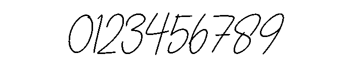 Sabrinea Signature Italic Font OTHER CHARS