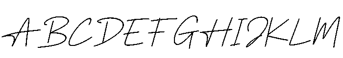 Sabrinea Signature Italic Font UPPERCASE