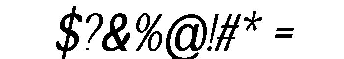 Sacred Grove Italic Font OTHER CHARS