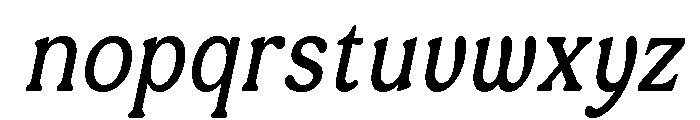 Sacred Grove Italic Font LOWERCASE