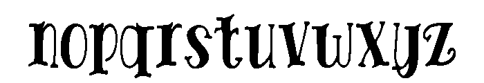 Sacred_Harmony Font LOWERCASE