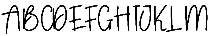 Sadday Font UPPERCASE