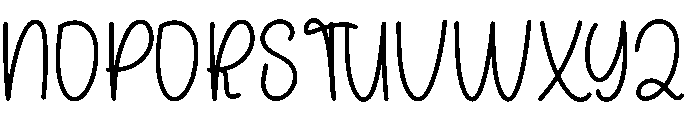 Sadday Font UPPERCASE
