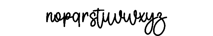 Sadday Font LOWERCASE