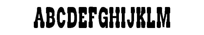 Saddle Ridge Regular Font UPPERCASE