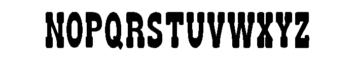 Saddle Ridge Regular Font UPPERCASE