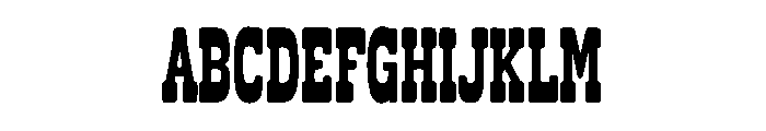 Saddle Western Font UPPERCASE