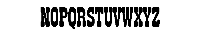 Saddle Western Font UPPERCASE