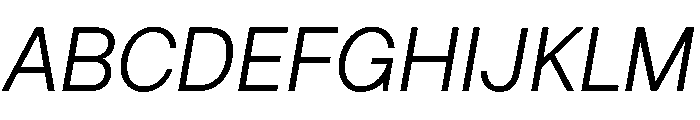 Saga Grotesk Italic Font UPPERCASE