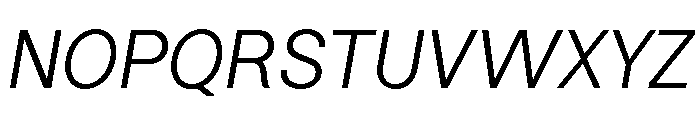 Saga Grotesk Italic Font UPPERCASE