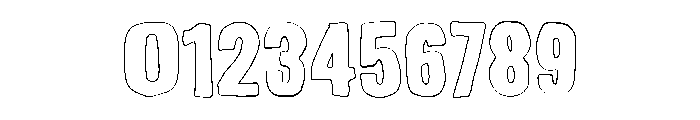 Sagiel Prenock Outline Font OTHER CHARS