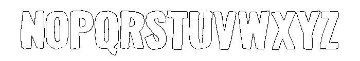 Sagiel Prenock Outline Font UPPERCASE