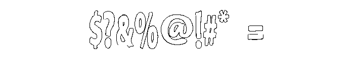 SagielPrenockOutline Font OTHER CHARS