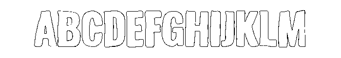 SagielPrenockOutline Font UPPERCASE