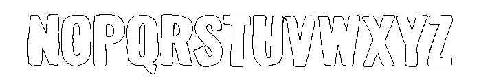 SagielPrenockOutline Font UPPERCASE