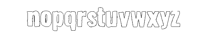 SagielPrenockOutline Font LOWERCASE
