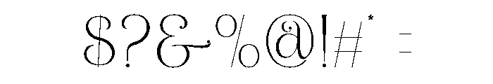 Sagiten Font OTHER CHARS