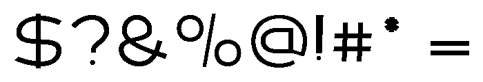 Sahara Extra Light Font OTHER CHARS